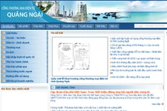 Cổng thương mại điện tử Quảng Ngãi. (Nguồn: Internet)