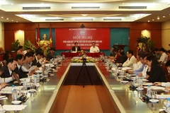 Bộ Thông tin và Truyền thông góp ý kiến vào Dự thảo sửa đổi Hiến pháp năm 1992. (Ảnh: Trọng Đạt/TTXVN)