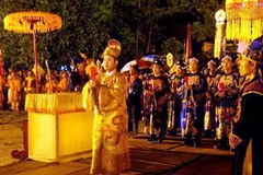 Cảnh trong lễ tế Xã Tắc tại Huế. (Ảnh: Quốc Việt)