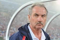 Huấn luyện viên trưởng U23 Lào Alfrred Riedl. (Ảnh: Quốc Khánh/TTXVN)