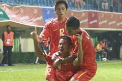 Âu Văn Hoàn nhân đôi cách biệt 2-0 cho U23 Việt Nam. (Nguồn: TTVH)
