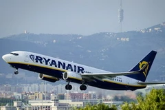 Máy bay của hãng hàng không Ryanair. (Ảnh minh họa: Getty Images)