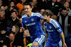 Niềm vui của Terry sau bàn mở tỷ số. (Nguồn: Getty Images)