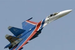 Máy bay tiêm kích Su-27 của Không quân Nga. (Nguồn: AP)