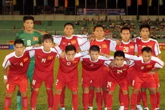 Tuyển U23 Việt Nam. (Ảnh: Quang Nhựt/TTXVN)