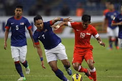 Trận đấu giữa Singapore và Malaysia. (Nguồn: AFP)
