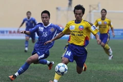 Hà Nội ACB đã có chiến thắng đầu tay. (Ảnh: Ngọc Trường/TTXVN)