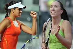 Người hâm mộ đang chờ đợi trận chung kết giữa hai tay vợt người Serbia, Ivanovic và Jankovic. (Ảnh: Getty Images)