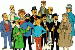 Các nhân vật trong bộ truyện Tintin. (Ảnh: TT&VH) 