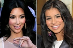 Hoa hậu Rima Fakih và Kim Kardashian. (Nguồn: Internet)
