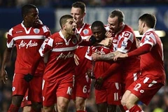 Niềm vui của Shaun Wright-Phillips và đồng đội. (Nguồn: Reuters)