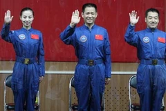 Ba phi hành gia Trung Quốc. (Nguồn: Getty Images)