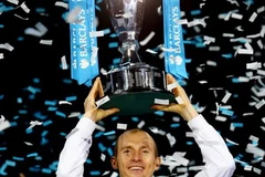 Vô địch ATP World Tour Finals 2009 là chiến công ngọt ngào trong sự nghiệp của Davydenko. (Ảnh: Getty Images)