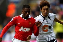 Hậu vệ Evra trong trận đấu giữa Manchester United và Bolton. (Nguồn: Getty Images)