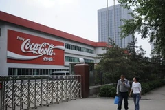 Trụ sở Công ty Coca- Cola ở thành phố Thái Nguyên, thủ phủ tỉnh Sơn Tây, miền đông bắc Trung Quốc ngày 30/4. (Nguồn: AFP/TTXVN)