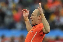 Robben ghi bàn thắng mở tỷ số cho Hàn Lan. (Nguồn: Getty Images)