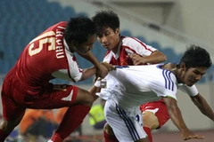 Một pha tranh bóng trong trận đấu. (Nguồn: NLD)