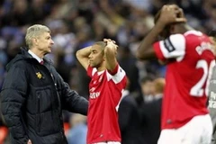 Arsenal thất vọng sau trận thua. (Nguồn: AP)