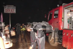 Nhiều thợ lặn đã được huy động. (Ảnh: Chí Tưởng)