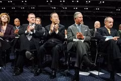 Tổng Thư ký Liên hợp quốc Ban Ki-moon tham dự và bày tỏ lạc quan về triển vọng đạt thỏa thuận mới. (Ảnh: AP)