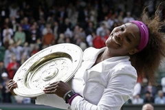 Serena ngất ngây sau chiến thắng. (Nguồn: AP)