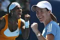 Lần đầu tiên Henin và Serena gặp nhau trong ở trận chung kết Australia Open. (Ảnh: Getty Images)