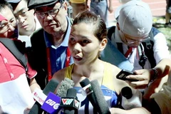 Vũ Thị Hương thất bại ở 2 nội dung sở trường. (Ảnh: Quang Nhựt/TTXVN)