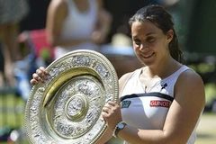Marion Bartoli lên ngôi Wimbledon. (Nguồn: AP)