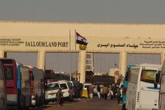 Cửa khẩu Salloum. (Ảnh: Thanh Bình/Vietnam+)