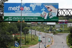 Viettel (Metfone) đang phát triển mạnh tại Campuchia. (Ảnh: Ngọc Hà/TTXVN)