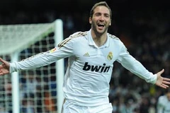 Higuain lập cú đúp vào lưới Espanyol. (Nguồn: Getty Images)