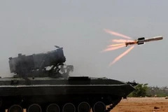 Ảnh minh họa phiên bản trang bị cho xe mang tên lửa mang tên NAMICA. (Nguồn: Internet)