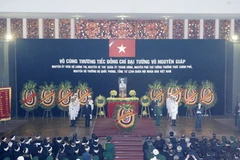 Toàn cảnh Lễ truy điệu. (Ảnh: TTXVN)