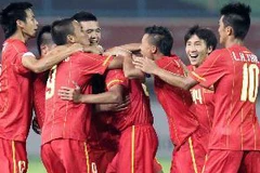 U23 Việt Nam hướng đến bán kết. (Ảnh: Quốc Khánh/TTXVN)