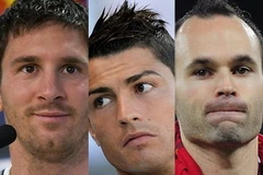 Messi, Iniesta, Ronaldo lại tranh bóng Vàng. (Nguồn: Getty Images)