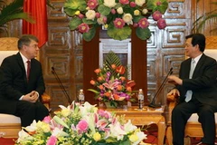 Thủ tướng Nguyễn Tấn Dũng tiếp ông Kovtunc Andrey Grigorievich, Đại sứ Liên bang Nga đến chào xã giao. (Ảnh: Thái Bình/TTXVN)