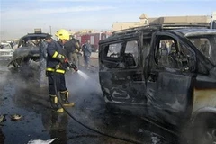 Hiện trường một vụ tấn công ở Iraq. (Nguồn: AP)