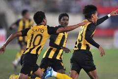 U23 Malaysia xuất sắc giành quyền vào chung kết. (Ảnh: TTXVN)