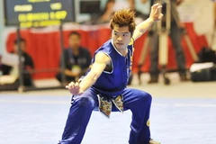 Vận động viên Wushu Phạm Quốc Khánh.