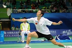 Tay vợt Tiến Minh dừng bước tại ASIAD 16. (Ảnh: Quốc Khánh/TTXVN)