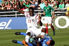 Panama (áo trắng) tạo nên cú sốc. (Nguồn: Getty Images)