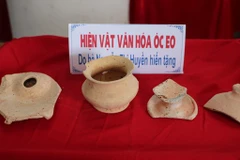 Hiện vật văn hóa Óc Eo. (Ảnh minh họa: TTXVN)
