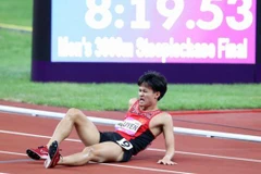 ASIAD: Va chướng ngại vật, kỷ lục gia điền kinh Việt Nam chấn thương