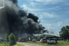 Hiện trường một vụ nổ tại kho pháo hoa. (Ảnh minh họa. Nguồn: KLTV/TTXVN)