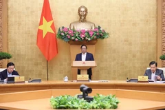 Thủ tướng Phạm Minh Chính chủ trì phiên họp. (Ảnh: Dương Giang/TTXVN)