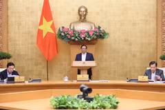 Thủ tướng Phạm Minh Chính chủ trì phiên họp. (Ảnh: Dương Giang/TTXVN)