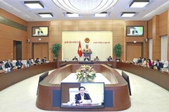 Chủ tịch Quốc hội Vương Đình Huệ phát biểu. (Ảnh: Doãn Tấn/TTXVN)