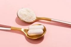 Collagen có dạng bột và viên. (Nguồn: hellomagazine)