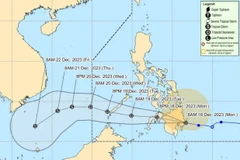 Hướng đi của cơn bão. (Nguồn: cebudailynews)