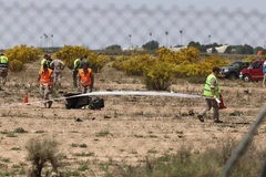 Tây Ban Nha: Máy bay chiến đấu F-18 bị rơi tại căn cứ không quân